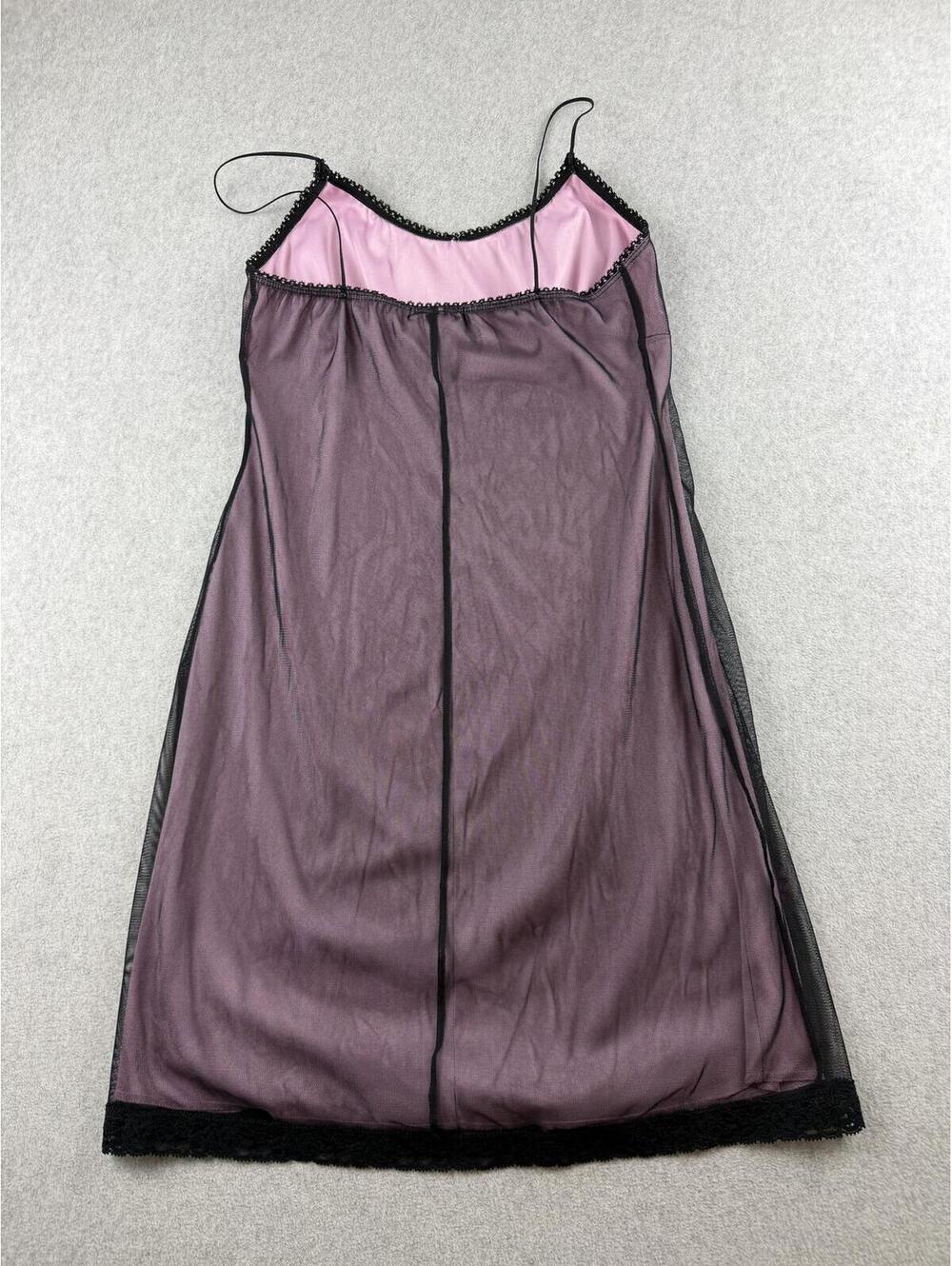 90s mesh overlay slip dress - Picture 6 of 7